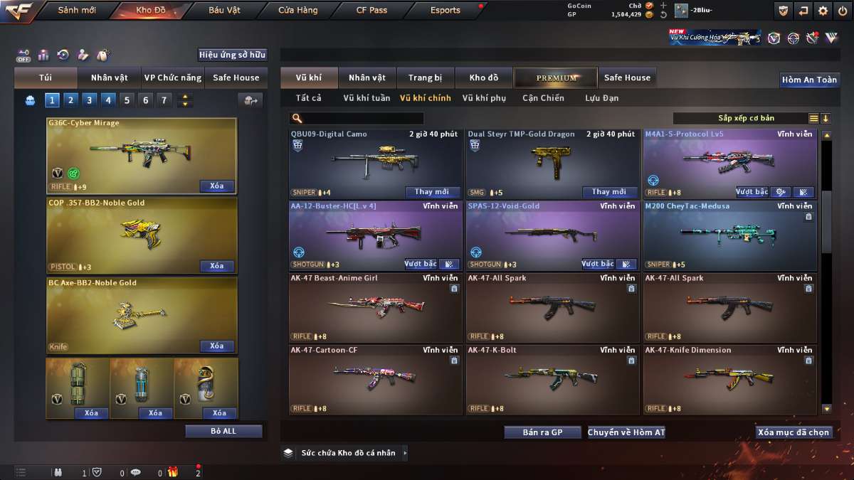 shop acc cf uy tin gia re